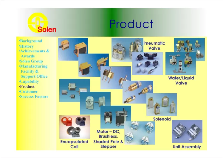Cong Ty TNHH Dien Co Solen Viet Nam Solen electric (Viet Nam) co.,ltd