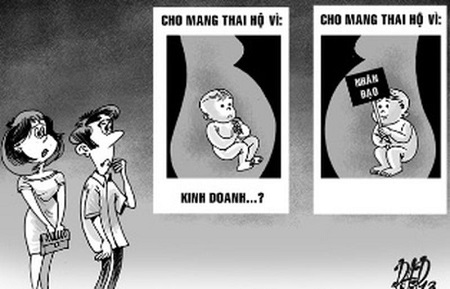 Mang thai hộ vì mục đích thương mại bị phạt đến 10 triệu đồng