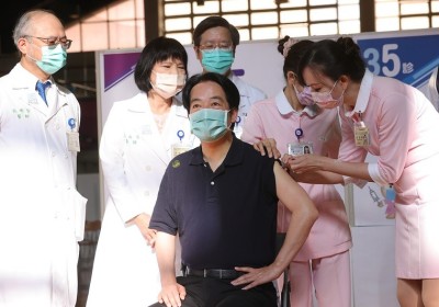 台灣副總統施打疫苗 中華民國110年08月27日