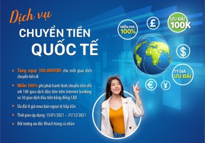 Nhiều ưu đãi hấp dẫn khi chuyển tiền quốc tế tại LienVietPostBank