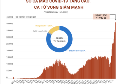 [Infographics] Số ca mắc mới COVID-19 tăng vọt, số ca tử vong giảm